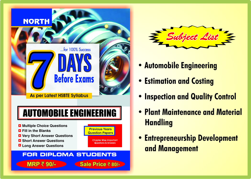 6th Semester Mechanical Engineering (HSBTE)
set of 5 papers